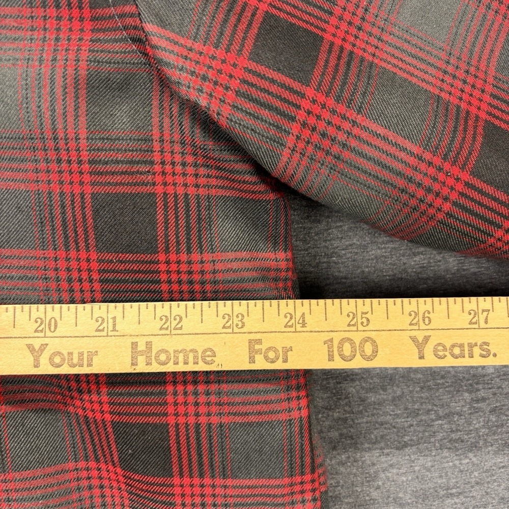 Dixxon Flannel Co Jacket Mens L The Forge Quilt Lined Snap Zip Shacket Red Gray - Picture 8 of 16